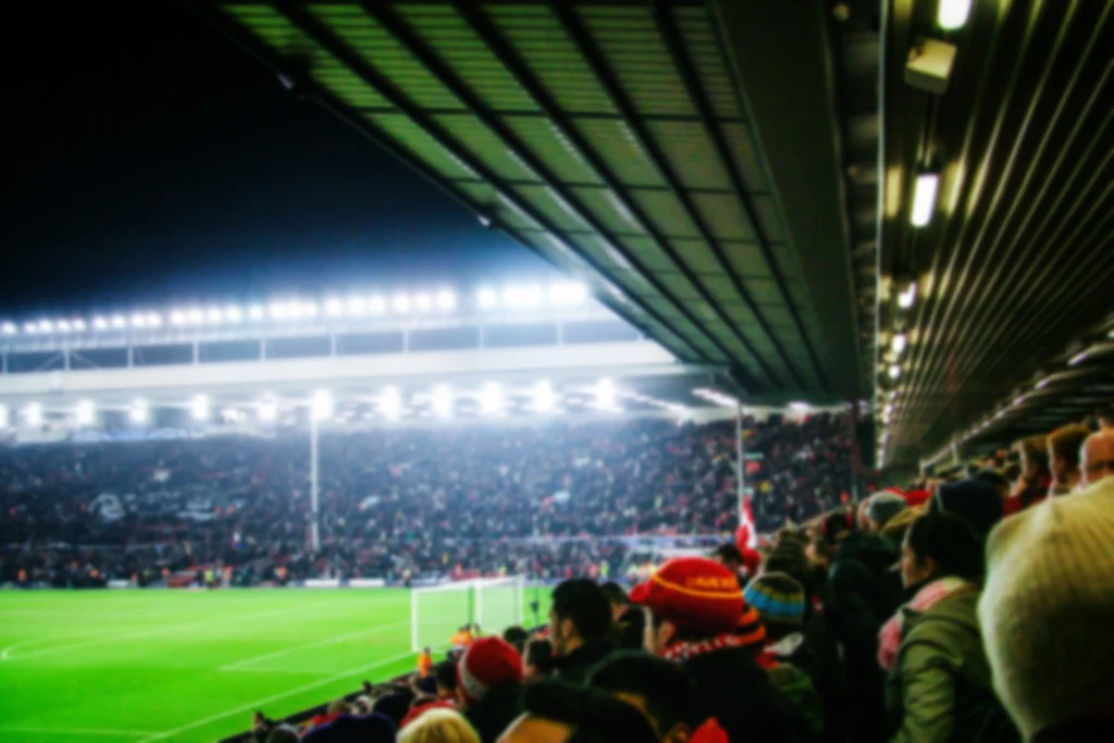 liverpool fc fans cheering at anfield