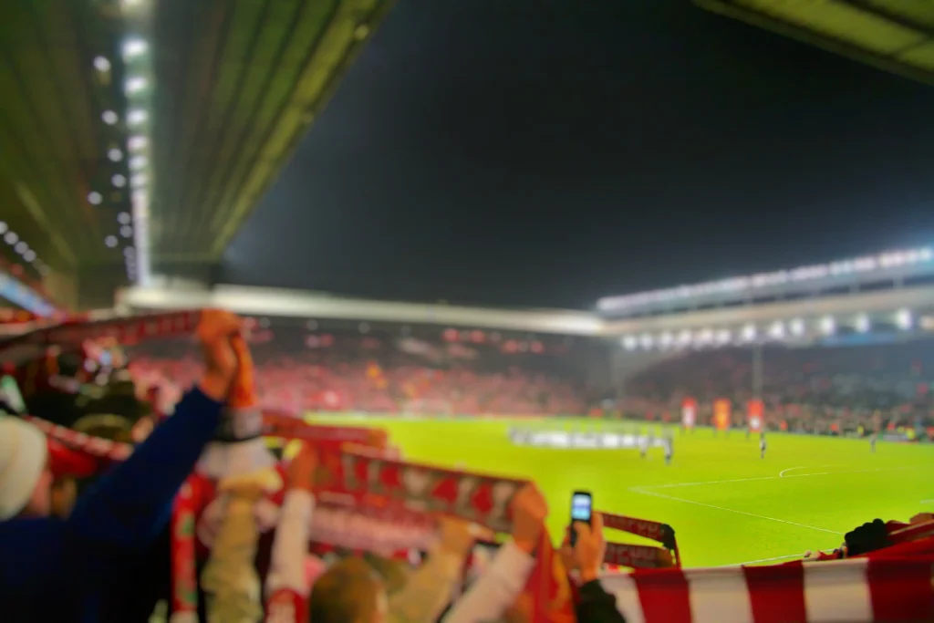 liverpool fc fans at the stadium